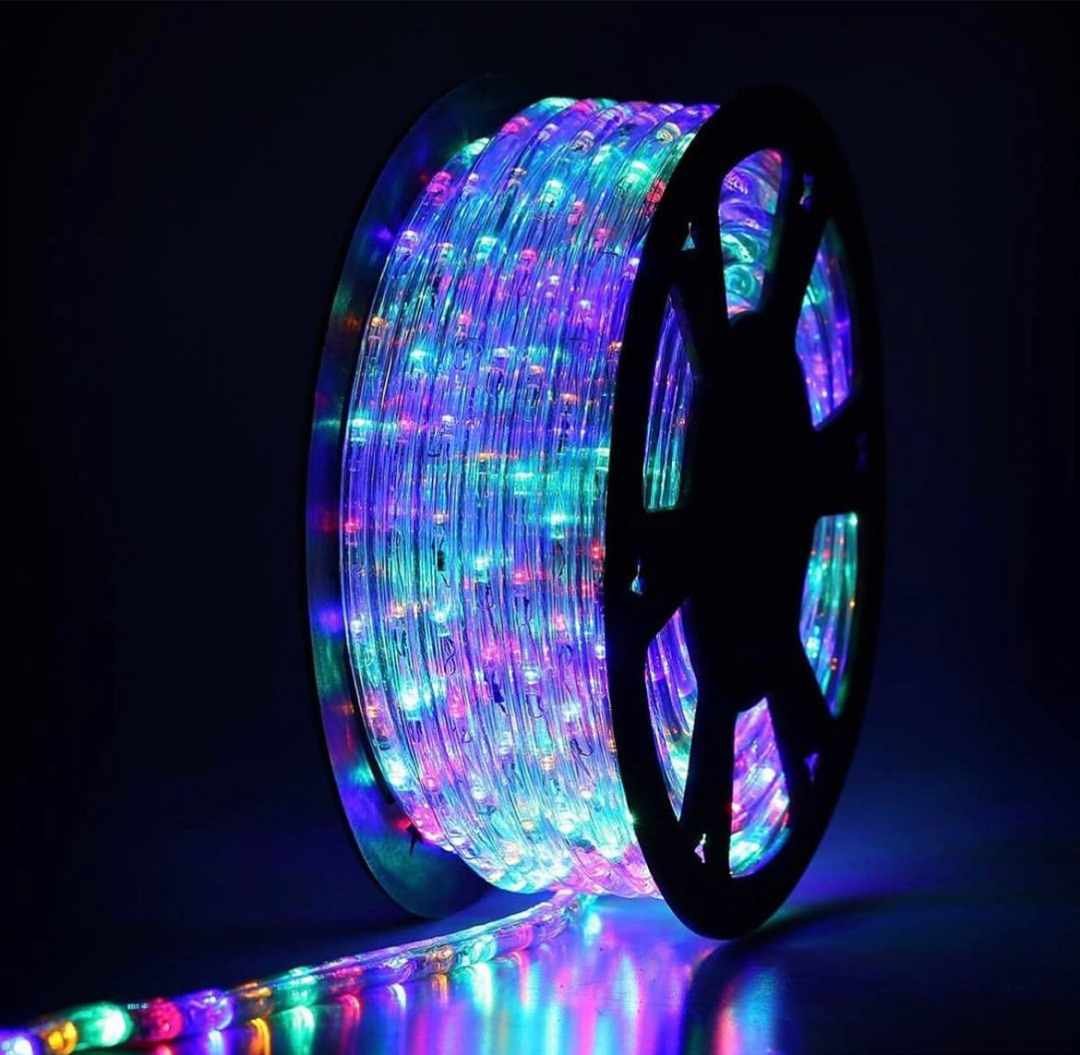 Multi-color round rope light (Lightning) Multi-Color Round Rope Light - Image 1